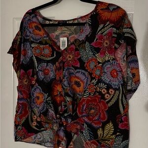 Torrid Multicolor Floral Blouse
